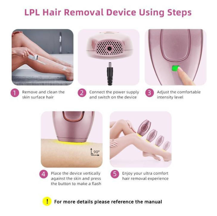 Hair Removal Creams & Lotions IPL Laser Hair Removal Device Black in colour with free